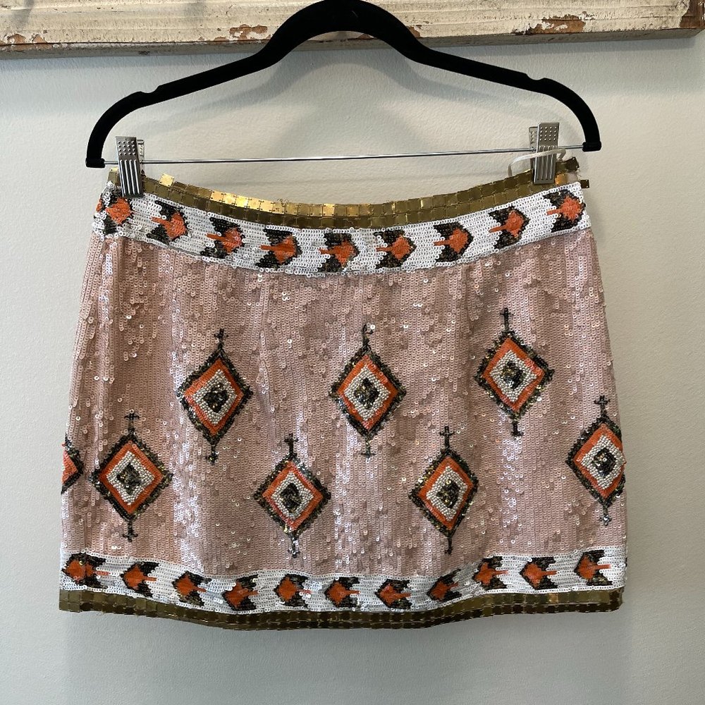 Sequin Mini Skirt